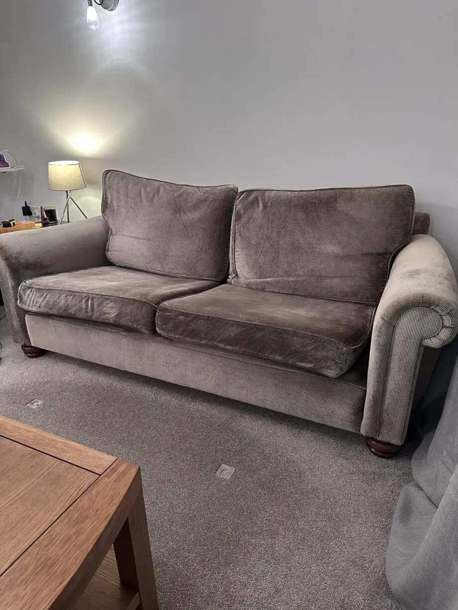 Duresta mink cord 3 piece sofa