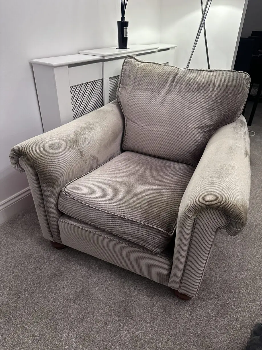 Duresta mink cord 3 piece sofa