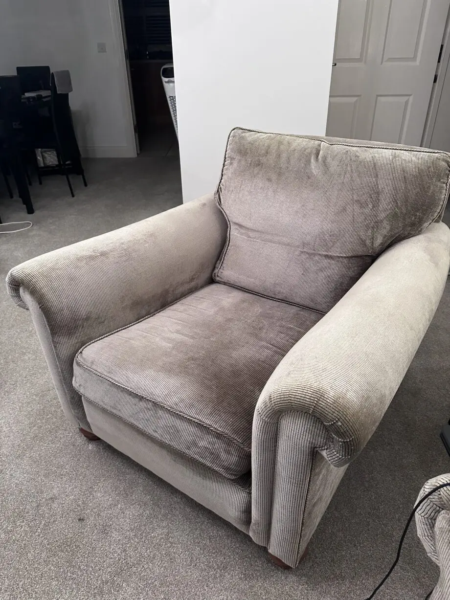Duresta mink cord 3 piece sofa