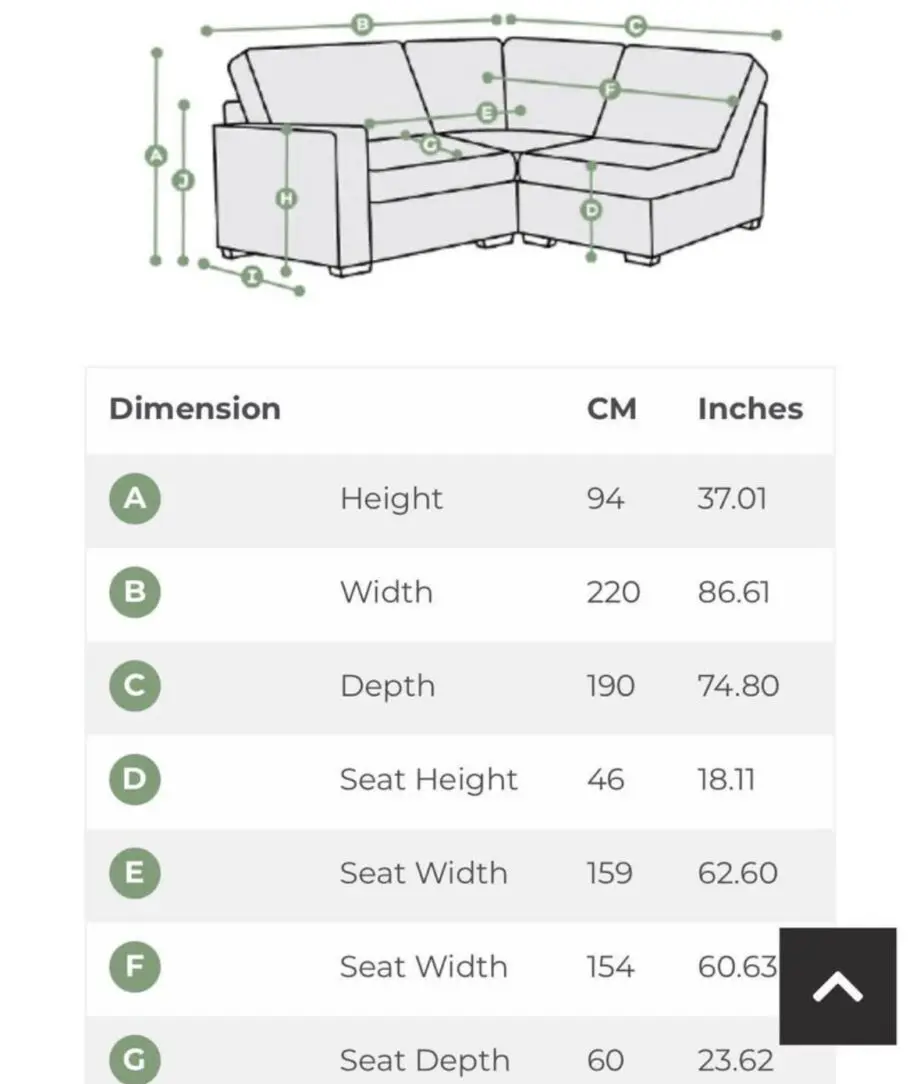 Oak Furniture Land Morgan 3 Seater Modular Sofa and footstool with storage - Silver Fabric