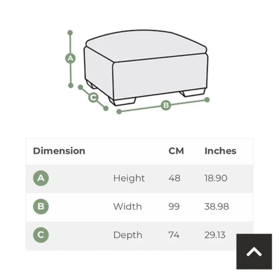 Oak Furniture Land Morgan 3 Seater Modular Sofa and footstool with storage - Silver Fabric