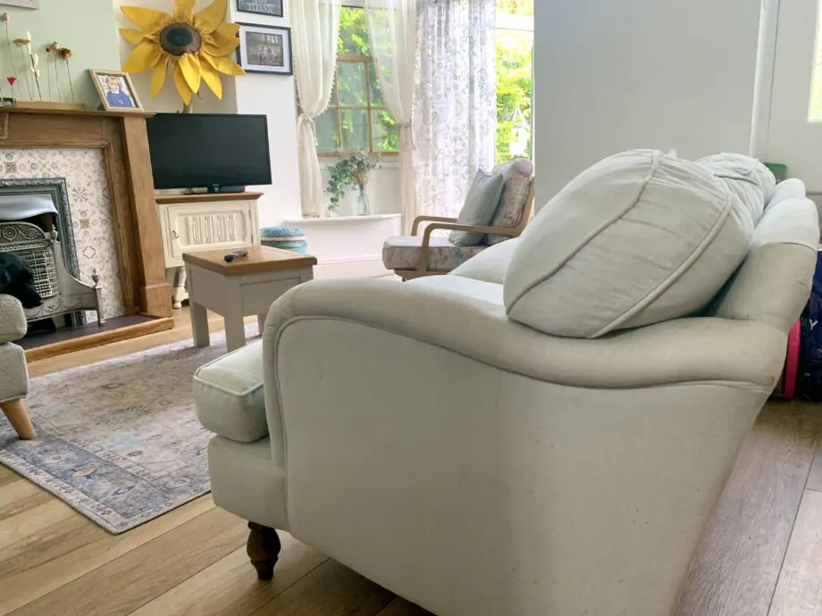 Pale blue Sofas & Stuff 3 seater sofa