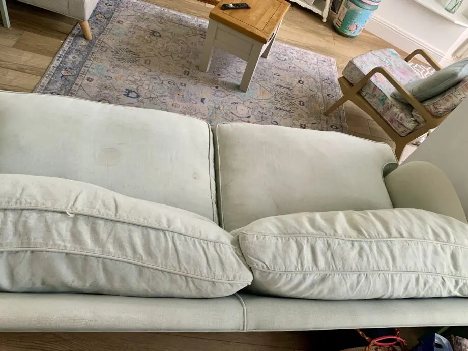 Pale blue Sofas & Stuff 3 seater sofa