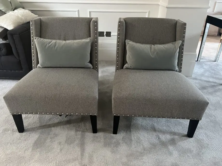 Two Armchairs Grey