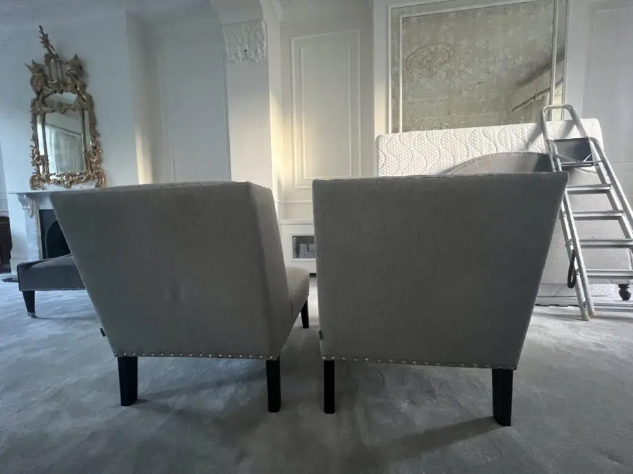 Two Armchairs Grey