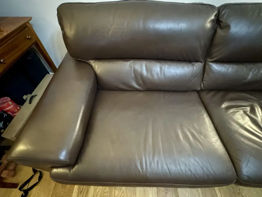 3 seater leather sofa