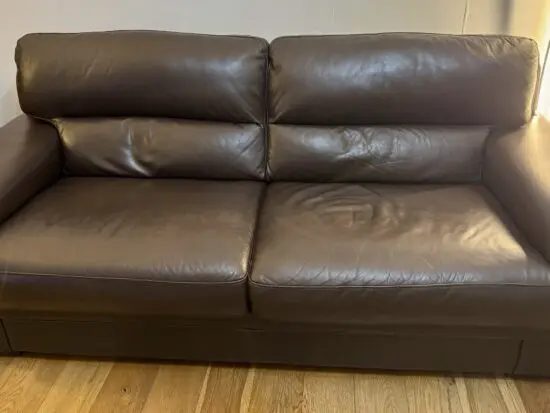 3 seater leather sofa