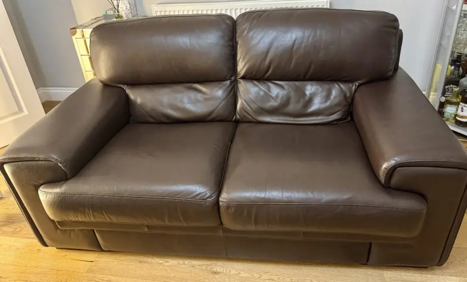 2 seater leather sofa