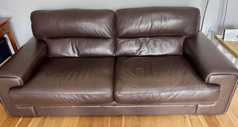 3 seater leather sofa