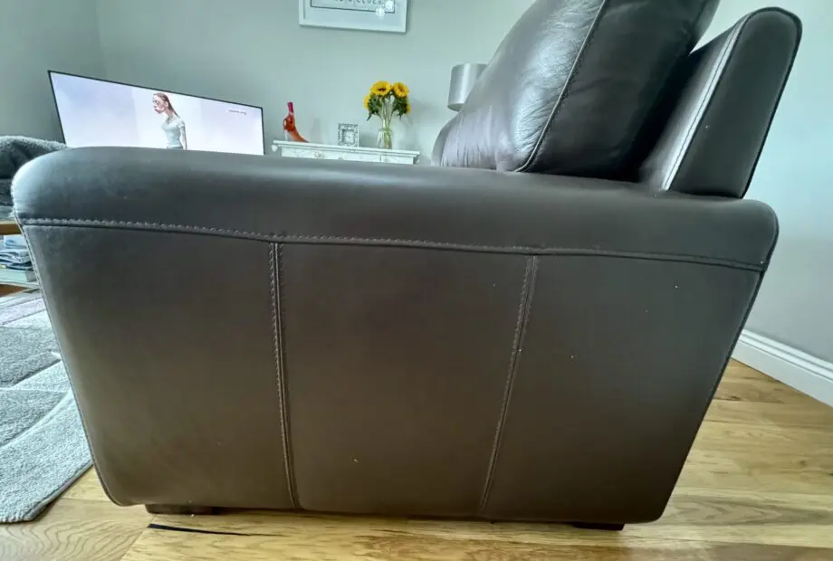 3 seater leather sofa