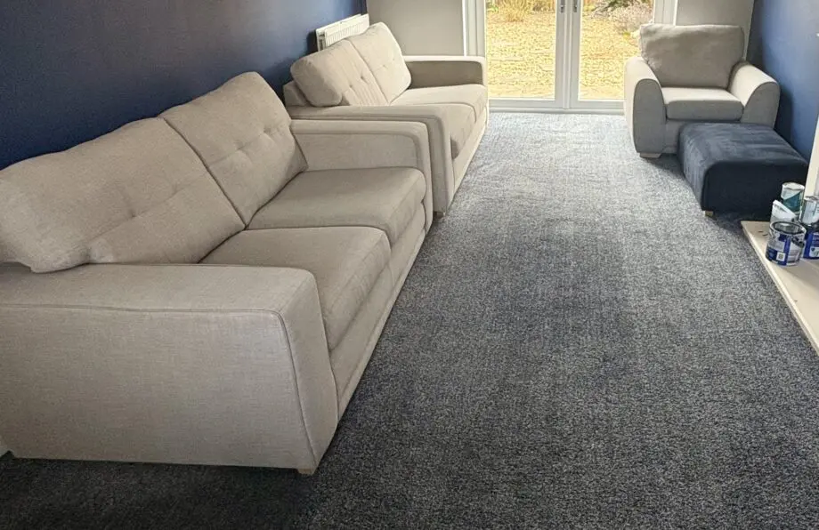 DFS Silver Kian Sofa Set + Footstool