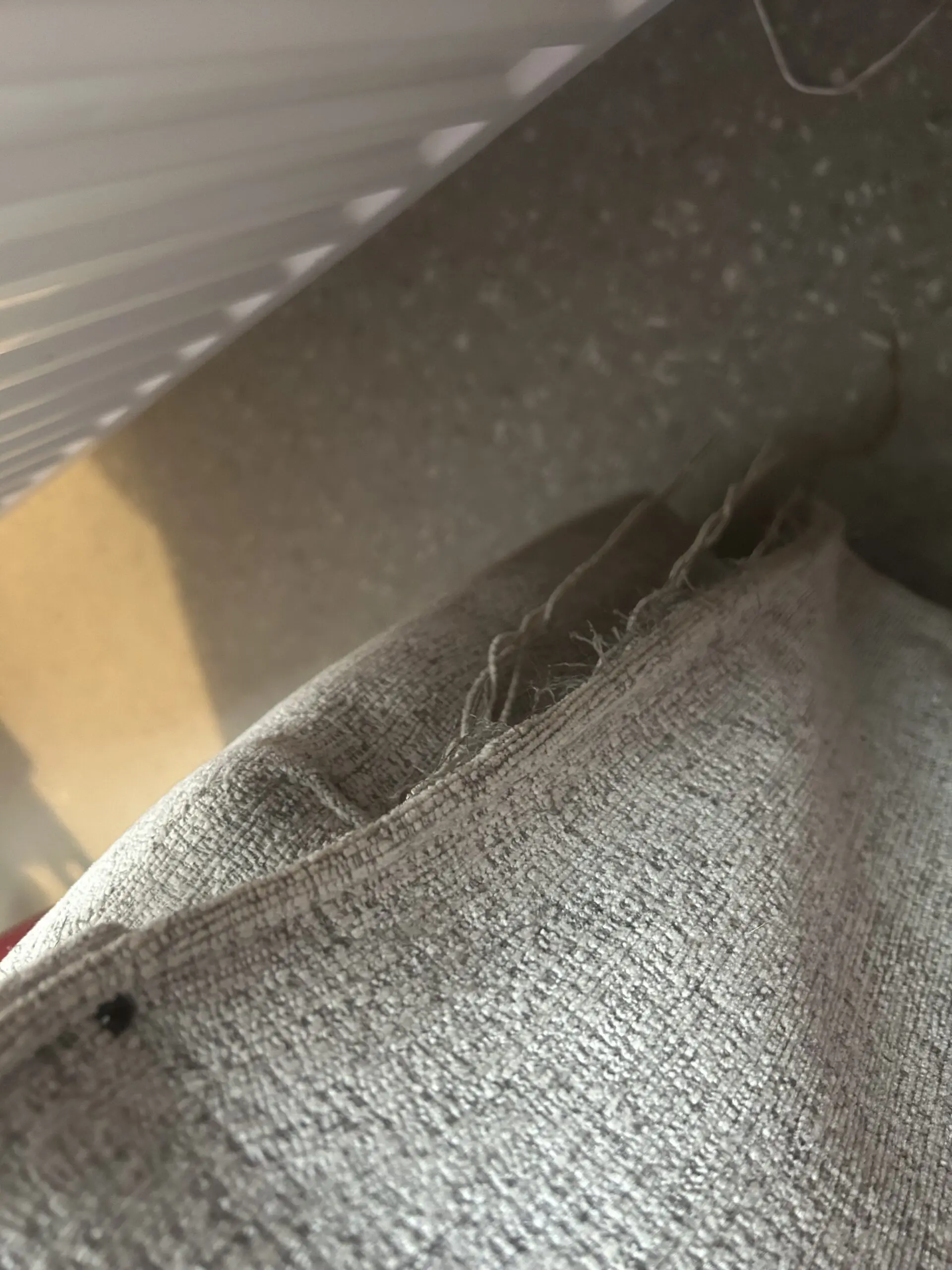 SCS Grey Living Cloud Fabric 4 Seater Curved Recliner Sofa