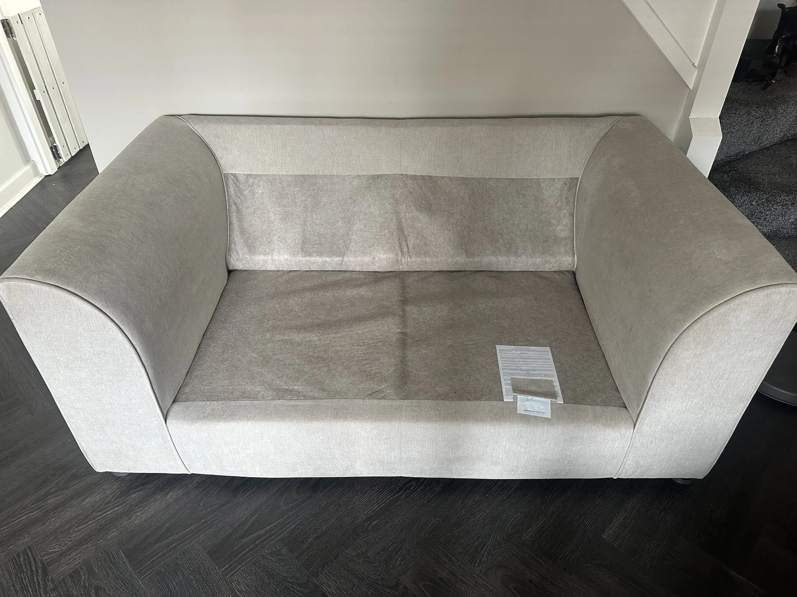 Sofa Club Chelsea range - 3 Seater Graphite with foot stool - 2 Seater Silver