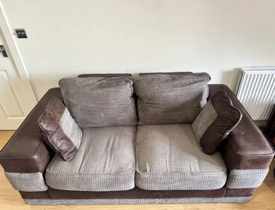 Chocolate Brown 2 seater sofa