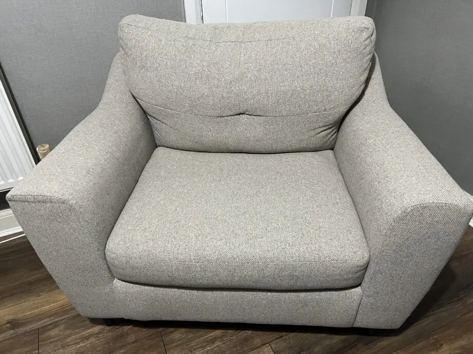 4 piece set - DUNELM BAXTER TEXTURED WOVEN OATMEAL SOFA