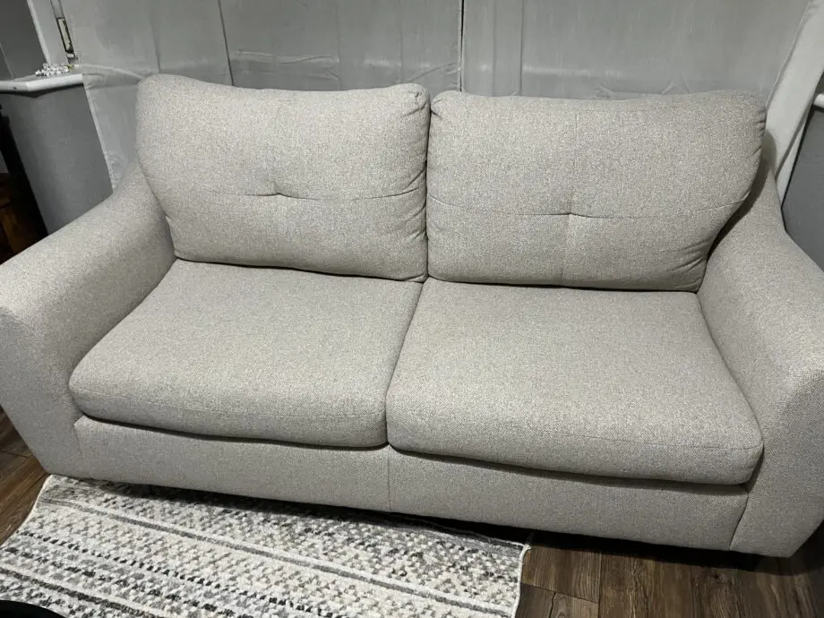 4 piece set - DUNELM BAXTER TEXTURED WOVEN OATMEAL SOFA