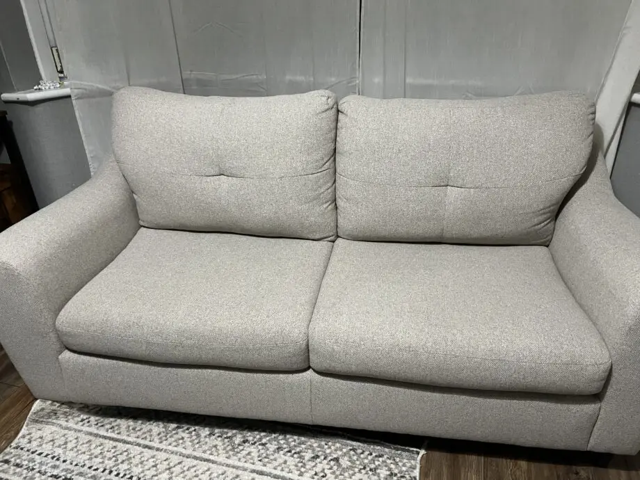 4 piece set - DUNELM BAXTER TEXTURED WOVEN OATMEAL SOFA
