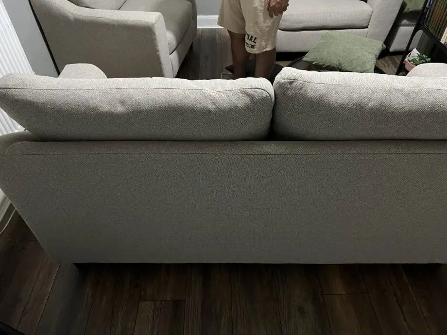 4 piece set - DUNELM BAXTER TEXTURED WOVEN OATMEAL SOFA