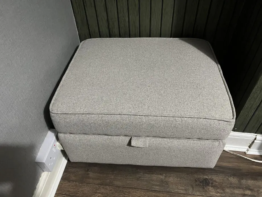 4 piece set - DUNELM BAXTER TEXTURED WOVEN OATMEAL SOFA