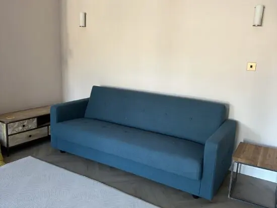 Made Blue click Clack Sofa bed