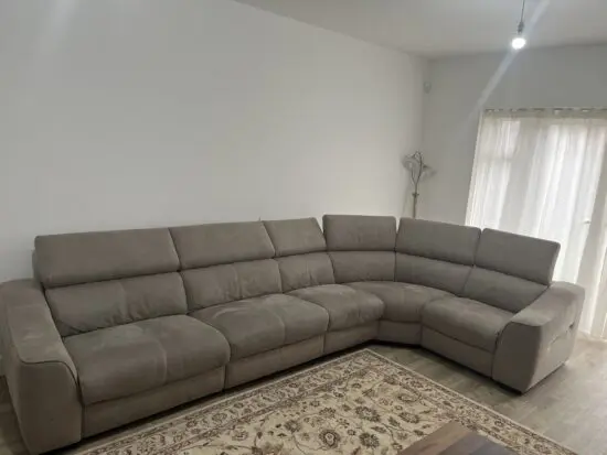Elixir Showroom Corner Combi - Right hand facing in Oyster colour