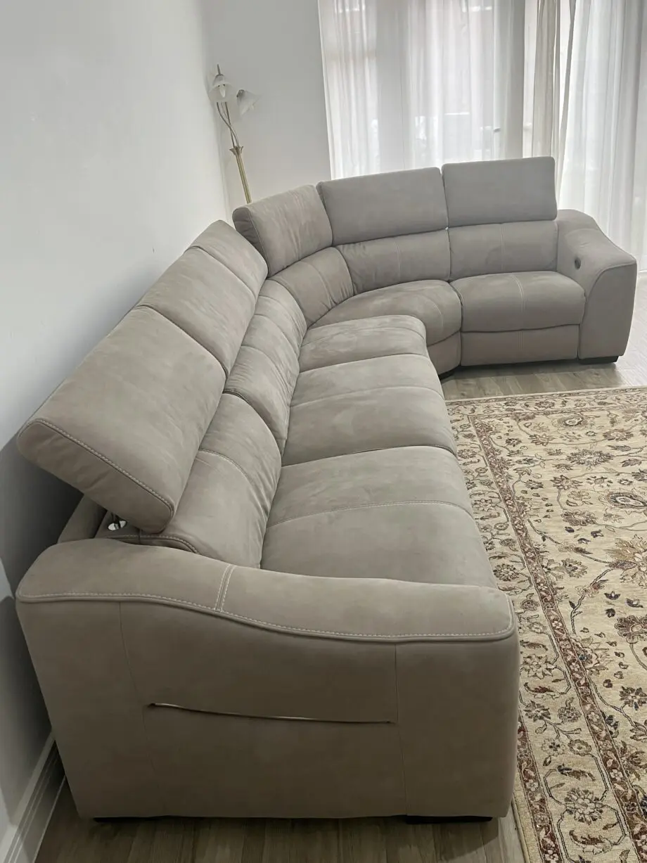 Elixir Showroom Corner Combi - Right hand facing in Oyster colour