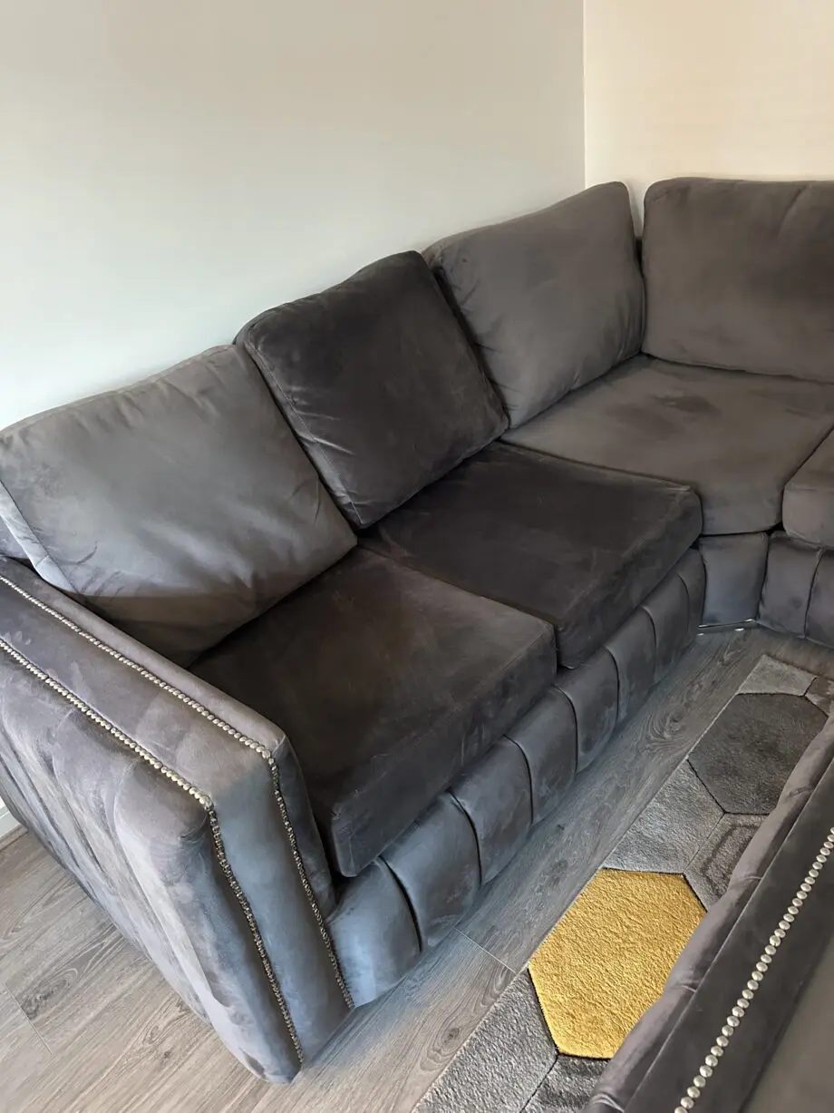 Corner sofa and swivel chair