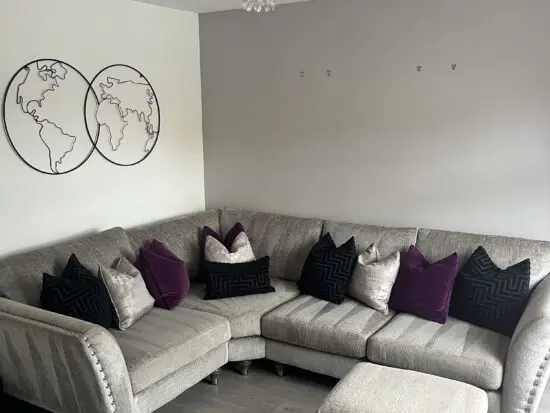 DFS Lawrie Corner Sofa (2 corner 1) with Storage Footstool