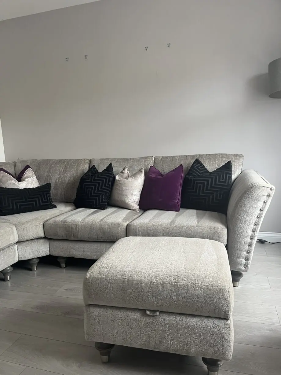 DFS Lawrie Corner Sofa (2 corner 1) with Storage Footstool