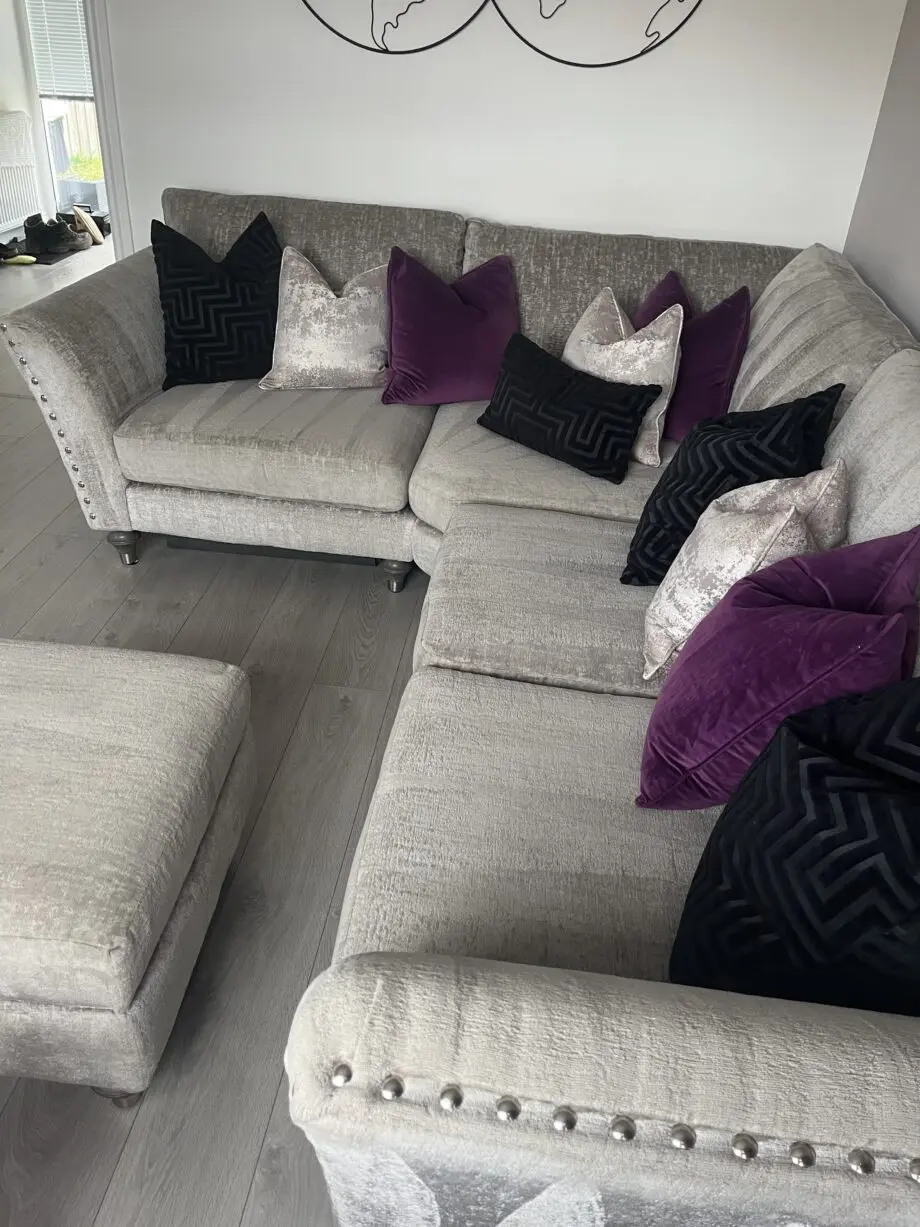 DFS Lawrie Corner Sofa (2 corner 1) with Storage Footstool