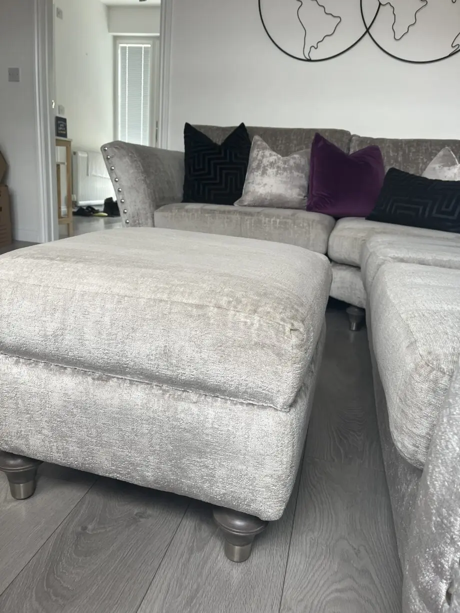 DFS Lawrie Corner Sofa (2 corner 1) with Storage Footstool