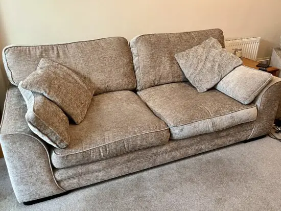 SCS three seater sofa and snuggle chair