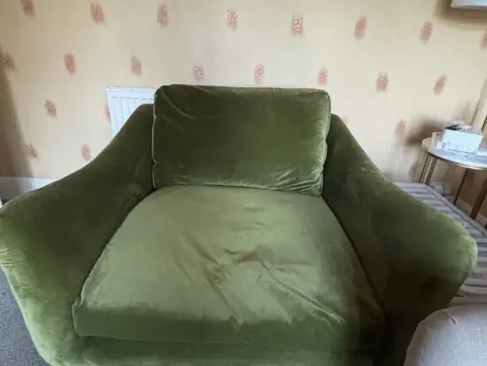 Loaf - Green Velvet Bumpster Love Seat