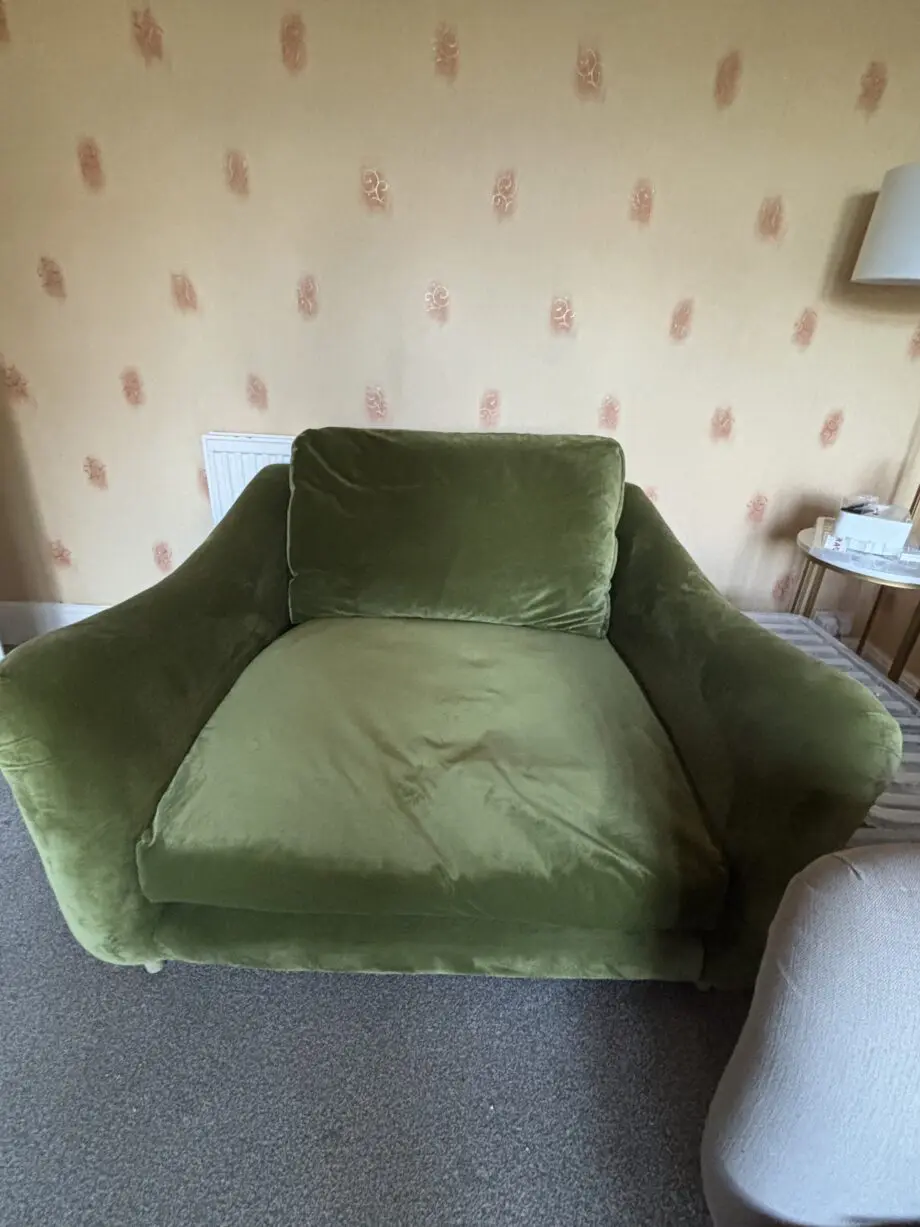 Loaf - Green Velvet Bumpster Love Seat