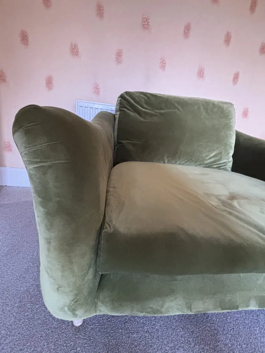 Loaf - Green Velvet Bumpster Love Seat