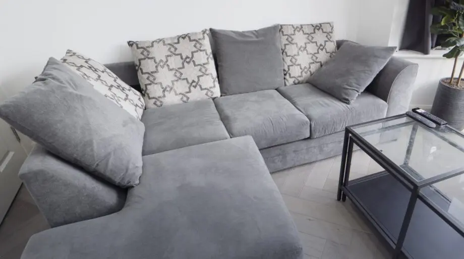 Dunelm Grey Corner Sofa