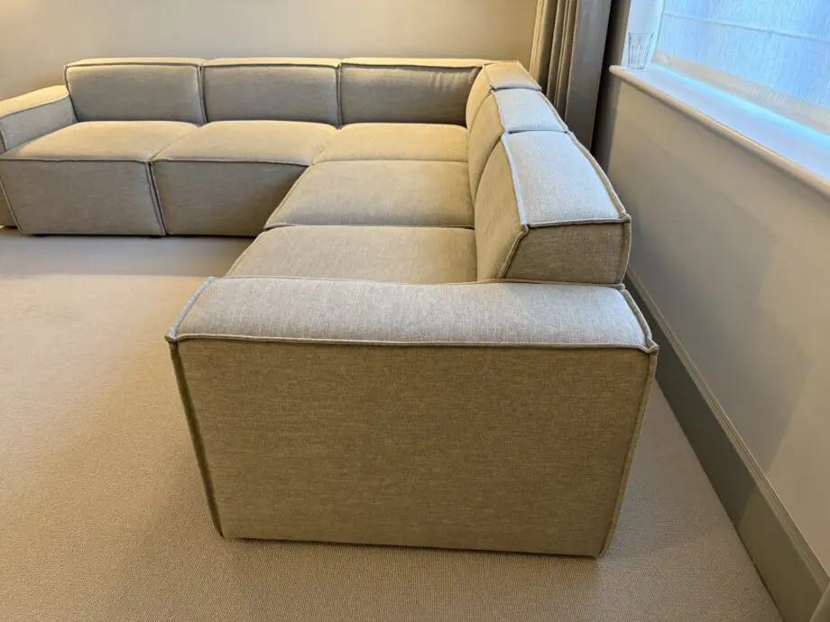 Swyft Model 3 Corner Sofa with x2 Model 3 Ottoman.