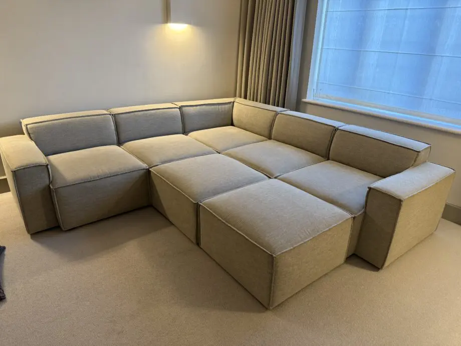 Swyft Model 3 Corner Sofa with x2 Model 3 Ottoman.