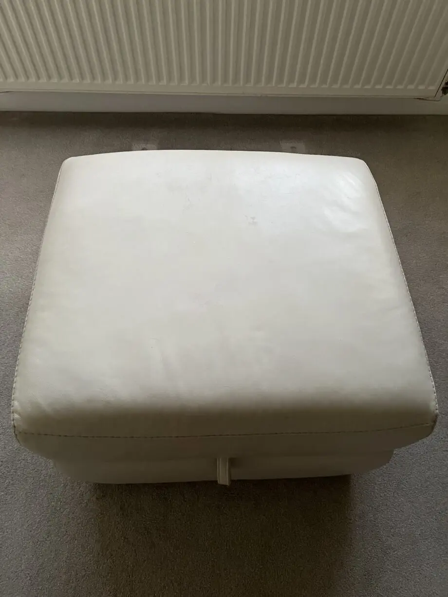 Furniture Village Cream Optimus Sofa Chair and Footstool