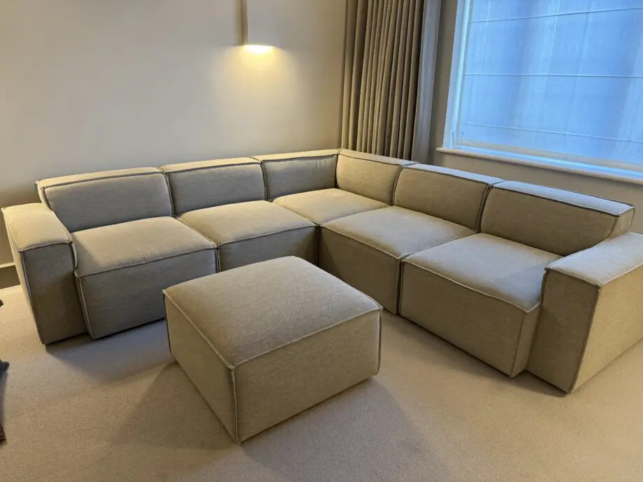 Swyft Model 3 Corner Sofa with x2 Model 3 Ottoman.