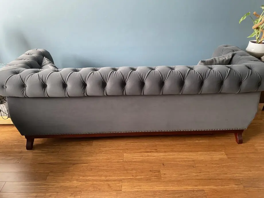 Oak Furnitue charcoal Chesterfield Sofa