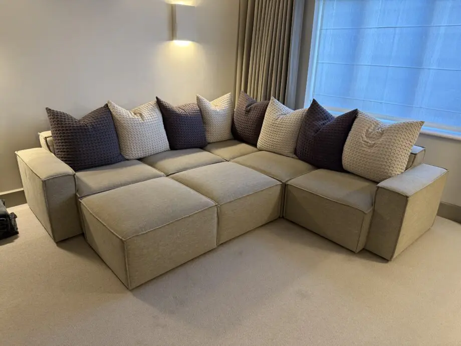 Swyft Model 3 Corner Sofa with x2 Model 3 Ottoman.