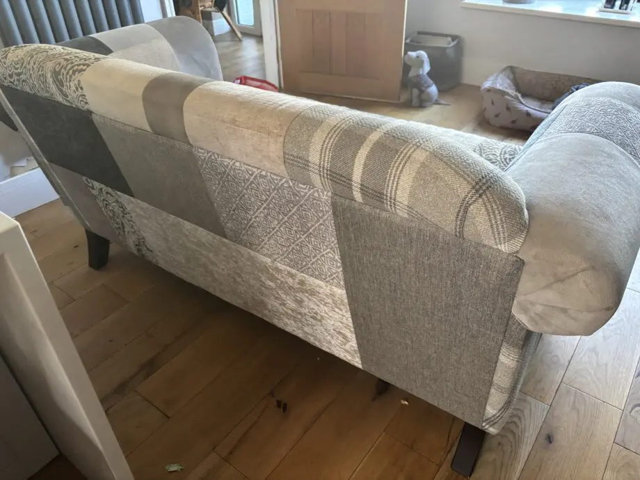DFS patchwork grey sofa capsule collection