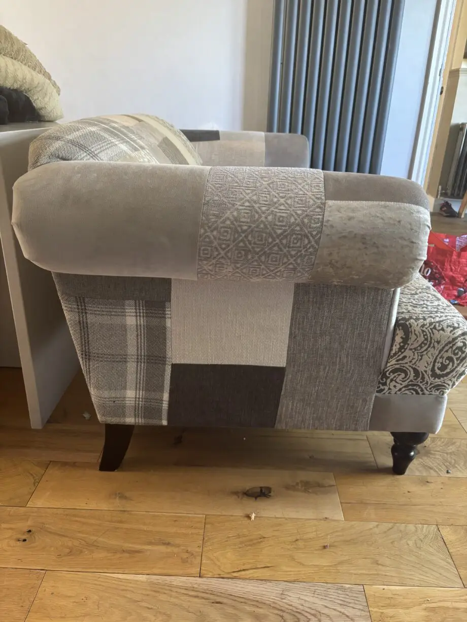 DFS patchwork grey sofa capsule collection