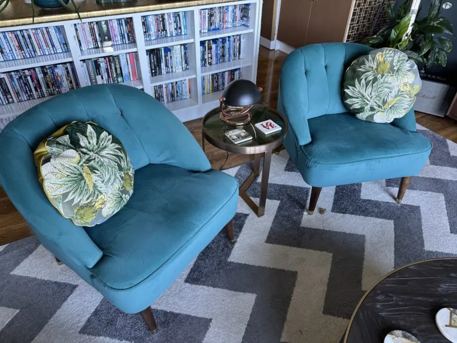 Pair of occasional deco style chairs