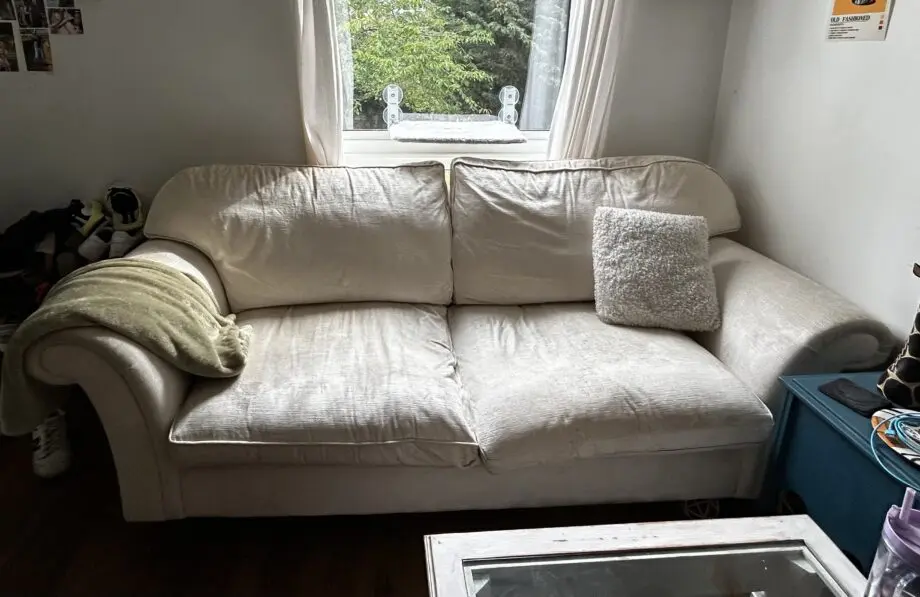 Vintage Laura Ashley Cream Sofa