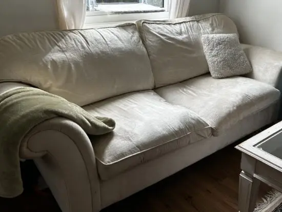 Vintage Laura Ashley Cream Sofa