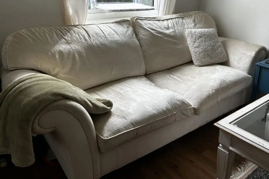 Vintage Laura Ashley Cream Sofa