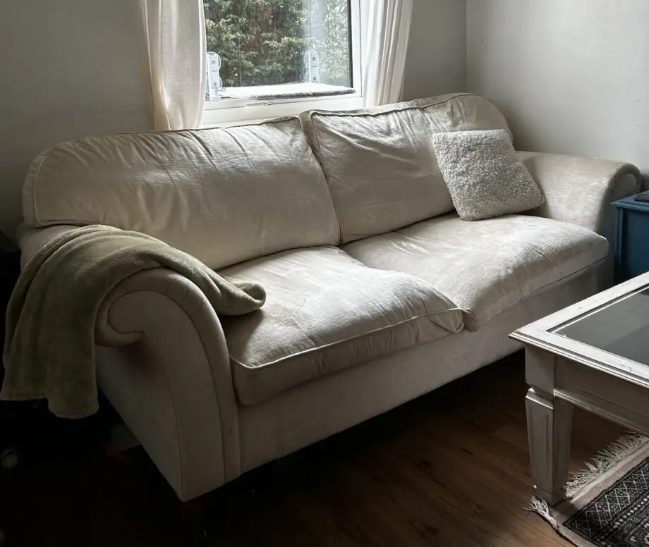 Vintage Laura Ashley Cream Sofa