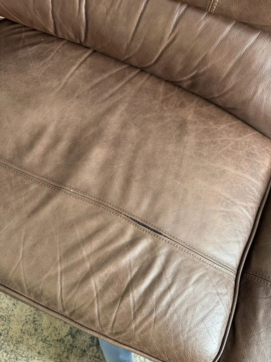 Brown 3 seat sofa bed